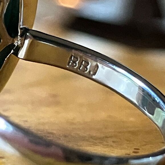 Russian Amazonite Sterling Silver Ring Size 5.75 - Picture 7 of 10